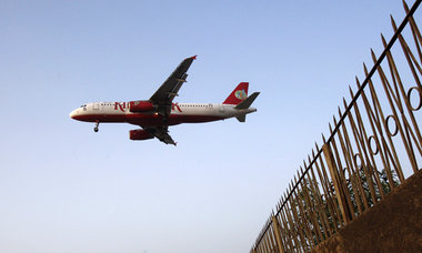 Zur Zeit auf dem Boden: Die indische Airline Kingfisher darf sei...