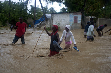 Haitis Hauptstadt Port-au-Prince nach dem Tropensturm Isaac am 2...