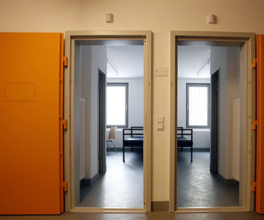 Innenansicht der Justizvollzugsanstalt in Burg
