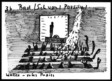 Eine Skizze von Einar Schleef zu &raquo;Parsifal&laquo;