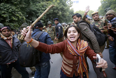 Protest gegen Gewalt an Frauen am Sonntag in Neu-Delhi