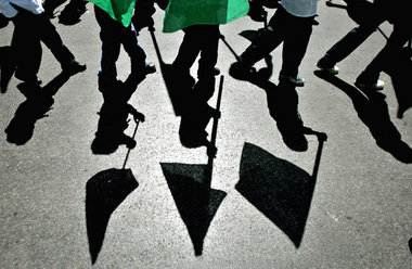 Hamas-Demonstration in Ramallah Ende März 2006