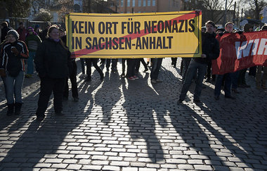 Proteste gegen Neonazis in Magdeburg vor einem Jahr (14. Januar ... Proteste gegen Neonazis in Magdeburg vor einem Jahr (14. Januar ...