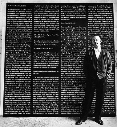 Tradition des Historikers: Shane Cullen vor einem Teil seines We...