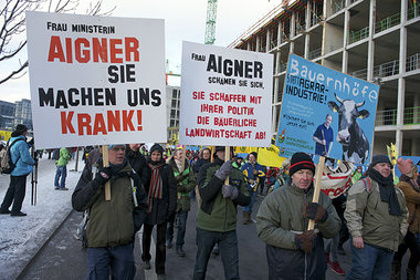 Samstag in Berlin: Das Wirken von Bundeslandwirtschaftsministeri...