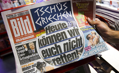 Fast t&auml;gliche Hetze gegen Griechenland, hier am 22. Juni 20...