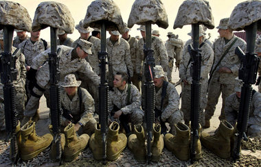 Auf verlorenem Posten: Bislang kamen im Irak fast 3 000 amerikan...