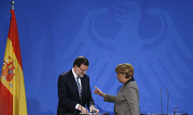Spanien beim Rapport: Ministerpr&amp;auml;sident Mariano Rajoy a...
