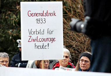 M&amp;ouml;ssingen, 2. Februar 2013. Auch hier wurde die junge W...