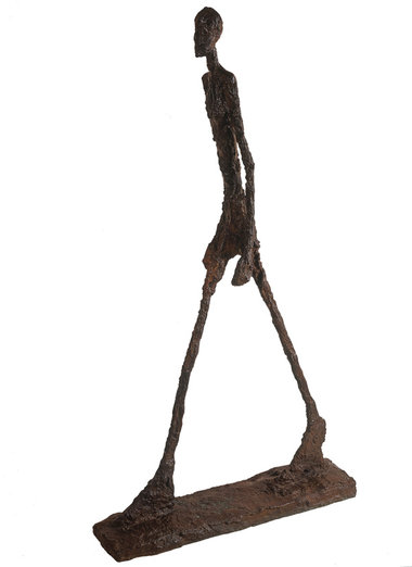 L&amp;rsquo;homme qui marche (Schreitender Mann) II, 1960, Bronz...