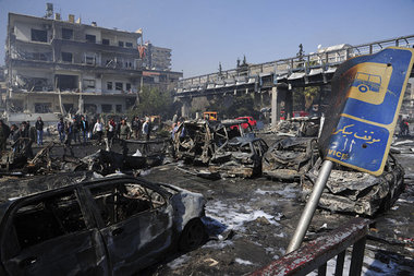 Zerst&ouml;rung in der syrischen Hauptstadt: Damaskus nach dem B...
