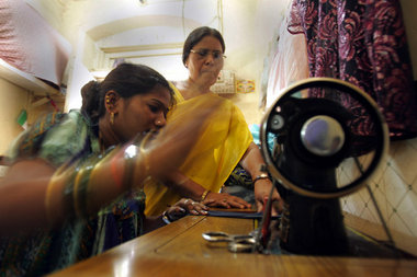 Nähwerkstatt in Mumbai (früher Bombay)
