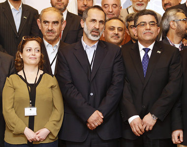 Der Pr&auml;sident der &raquo;Nationalen Koalition&laquo; pr&aum...