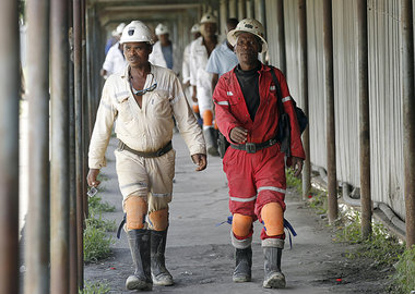 Kumpel in der Platinmine in Rustenburg (15. Januar)