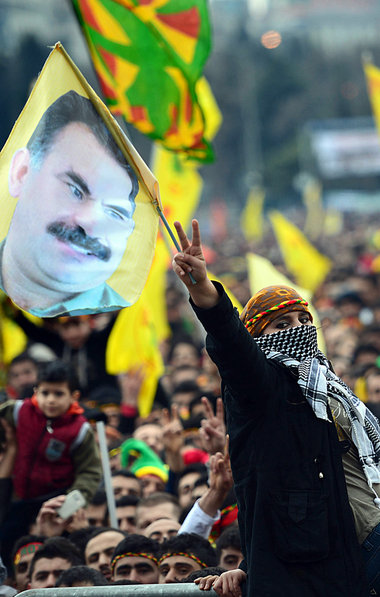 Kurdische Manifestation f&uuml;r den Friedensproze&szlig; am 17....