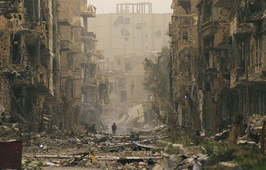 Zerst&ouml;rte H&auml;user in Deir Al-Zor