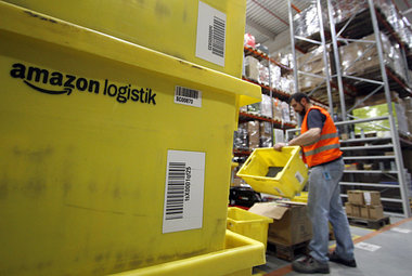 Amazon-Logistikzentrum in Leipzig, Dezember 2008