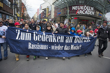 Demonstranten am Sonnabend in Berlin-Neuk&ouml;lln