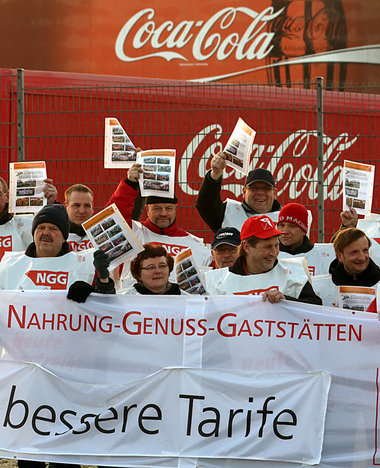 Warnstreik in Ziesendorf (Mecklenburg-Vorpommern)