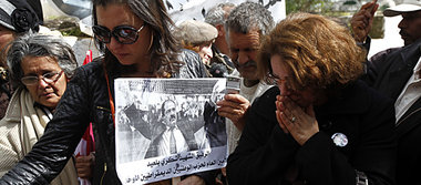 Trauer um den Oppositionspolitiker Chokri Belaïd, Tunis 16.... Trauer um den Oppositionspolitiker Chokri Belaïd, Tunis 16....