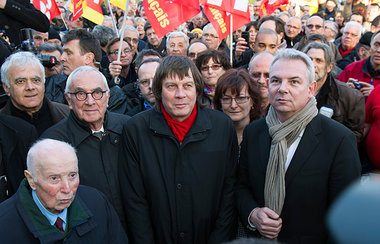 Der Scheidende und sein Nachfolger: Bernard Thibault und Thierry...