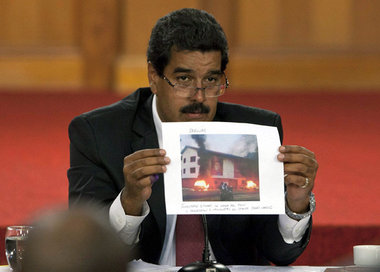 PSUV-B&uuml;ros angez&uuml;ndet: Maduro machte Oppositionsf&uuml...