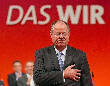 Bekennender Hartz-Politiker: Peer Steinbrück am Sonntag auf dem ...