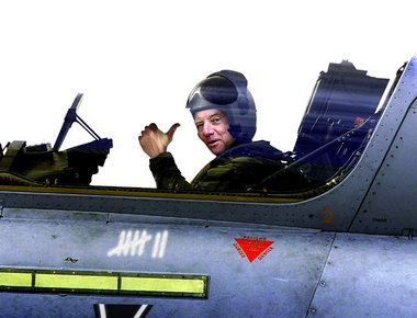 Wenn’s um den deutschen Luftraum geht, kennt Schäuble kein Pardo...