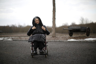 Eva Pusztait (88), Überlebende des Naziterrors aus Ungarn, am 11...