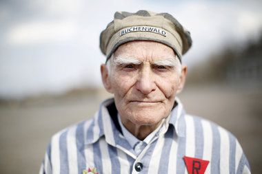 Viktor Karpus (88), Überlebender des Naziterrors, am 11. April 2...