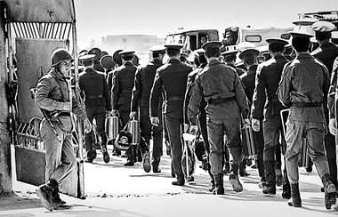 Abzug der Roten Armee aus der afghanischen Hauptstadt Kabul (Auf...