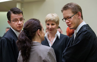 Beate Zschäpe am Dienstag vor dem Oberlandesgericht München im K...