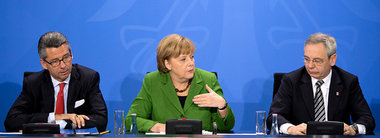 Komanagement und Standortnationalismus: Angela Merkel am 7. M&au...