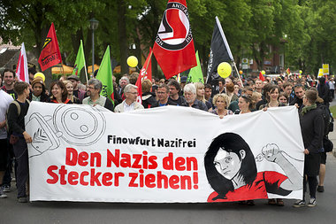 Unter den Demonstranten waren am Samstag auch Landespolitiker wi...
