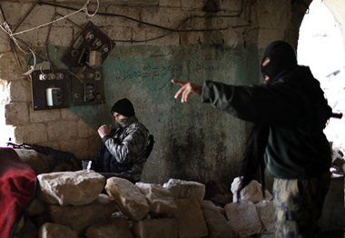 K&amp;auml;mpfer der Al-Nusra-Front in Aleppo (24. Dezember 2012...