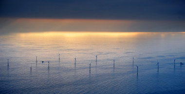 Morgenr&ouml;te im Aufgang dank Windkraft? Auch diese Nordseeanl...
