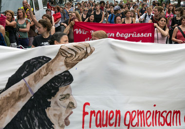 Gegen Lager und Residenzpflicht, f&uuml;r ein Bleiberecht f&uuml...