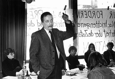 Christian Geissler (M.) besetzt am 4. März 1981 mit Angehörigen ...