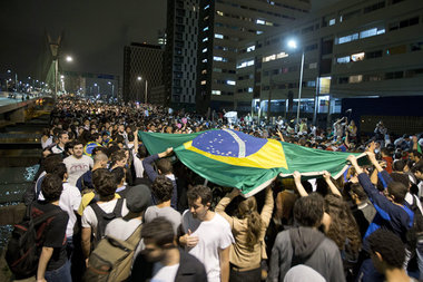 In Rio de Janeiro zählten die Behörden 65000 Teilnehme... In Rio de Janeiro zählten die Behörden 65000 Teilnehme...