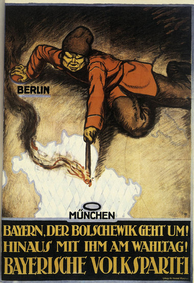 Plakat zur Wahl der Bayerischen Nationalversammlung am 12. Janua...