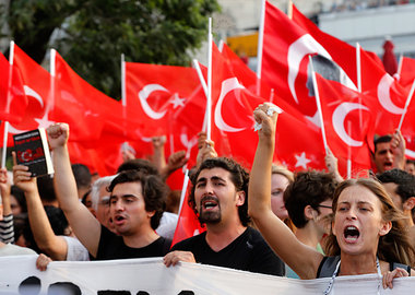 Protest gegen Mord an kurdischem Demonstranten unter t&uuml;rkis...
