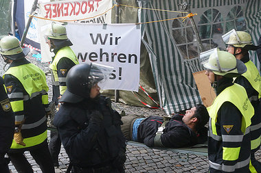 M&uuml;nchen, Rindermarkt, Sonntag morgen: Ein geschw&auml;chter...
