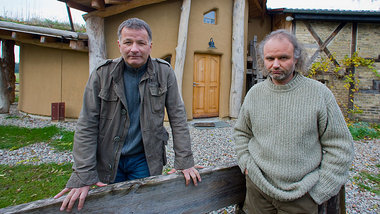 Der Schauspieler Thomas R&uuml;hmann (l.) und der Musiker Tobias...