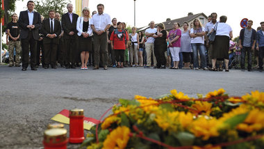 Schweigemarsch in Kaufbeuren zum Gedenken an das Opfer am Samsta...