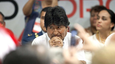Boliviens Präsident Evo Morales am vergangenen Wochenende a... Boliviens Präsident Evo Morales am vergangenen Wochenende a...