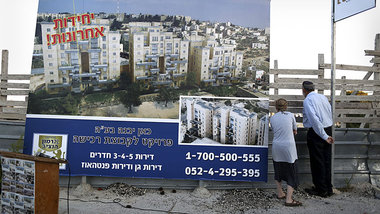 Werbung für illegale israelische Siedlungsbauten in Ostjerusalem