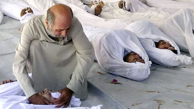 Vom &raquo;Medienzentrum Douma&laquo; verbreitetes Foto nach ein...