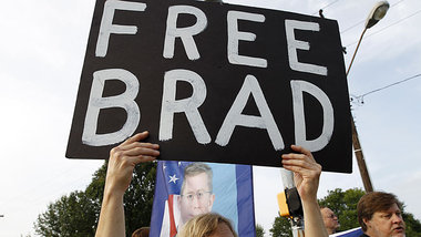 Freiheit f&uuml;r Bradley Manning &ndash; Demonstration vor dem ...