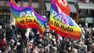 Ostermarsch-Demonstration in Frankfurt am Main (1. April 2013)