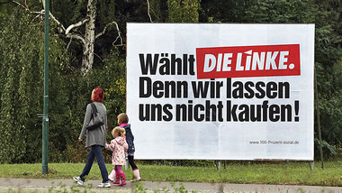 Einige Gewerkschafter konnte die Partei Die Linke im Bundestagsw...